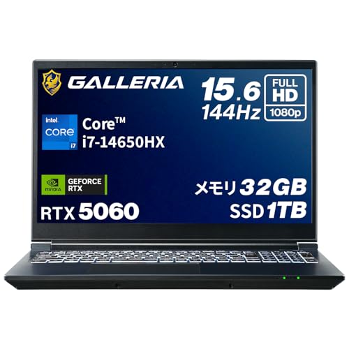 ゲーミングノートPC Core i7/16GBメモリ/SSD GALLERIA Amazon.co.jp: ガレリア ゲーミングノートPC 【 RTX 5060 / Core i7